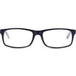 Blaue Rechteckige Vollrand Brillen aus Kunststoff für Herren 