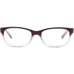 Lila Rechteckige Vollrand Brillen aus Kunststoff für Herren 