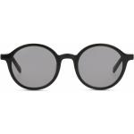 Schwarze Runde Kunststoffsonnenbrillen für Herren 