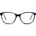 Hellblaue Kunststoffbrillen für Damen 