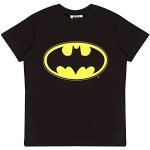 DC Comics Batman Classic Logo T Shirt, Kinder, 104-182, Schwarz, Offizielle Handelsware