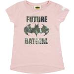 DC Comics Batman Zukunft Batgirl T Shirt, Mädchen, 116-134, Baby-Rosa Heather, Offizielle Handelsware