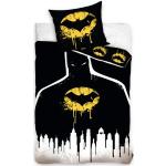Schwarze Batman Bio Bettwäsche Sets & Bettwäsche Garnituren aus Baumwolle 135x200 