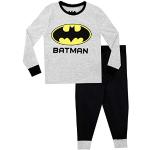 Anthrazitfarbene Batman Kinderschlafanzüge & Kinderpyjamas für Jungen Größe 128 
