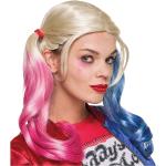 DC Comics Zopfperücke "Harley Quinn", blond/pink/blau