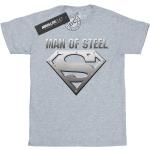 DC Comics - "Superman Man Of Steel Shield" T-Shirt für Jungen BI15759 (152-158) (Grau)