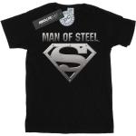 DC Comics - "Superman Man Of Steel Shield" T-Shirt für Mädchen BI16186 (152-158) (Schwarz)