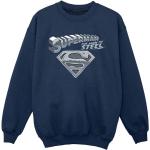 DC Comics - "Superman The Man Of Steel" Sweatshirt für Jungen BI33111 (128) (Marineblau)
