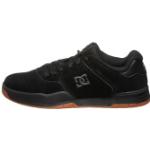 Schwarze Skater DC Shoes Central Herrenskaterschuhe aus Leder Größe 46 