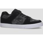 Reduzierte Schwarze Skater DC Shoes Pure Slip-on Sneaker mit Schnürsenkel aus Leder für Kinder Größe 37 