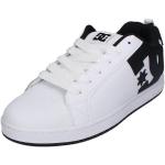 Weiße Skater DC Shoes Graffik Herrenskaterschuhe aus Leder Größe 50 