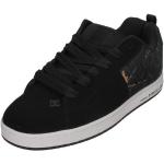 Schwarze Skater DC Shoes Graffik Herrenskaterschuhe aus Nubukleder Größe 48,5 