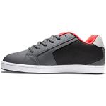 DC Shoes Herren Net-Leather Shoes for Men Sneaker, Grey/Black/RED, 42 EU