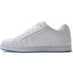 DC Shoes Herren Net Sneaker, White/Grey/Blue, 42.5