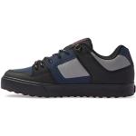 Marineblaue DC Shoes Pure Herrensneaker & Herrenturnschuhe mit Schnürsenkel aus Nubukleder Übergrößen für den für den Winter 