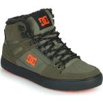 Reduzierte Khakifarbene DC Shoes Pure High Top Sneaker & Sneaker Boots aus Leder für Herren Größe 44 