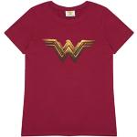 Burgundfarbene Wonder Woman T-Shirts für Damen Größe 5 XL 