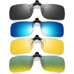 Blaue Sonnenbrillen-Clips für Herren 