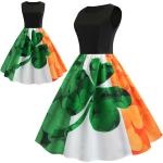 Grüne Rockabilly Partykleider für Damen Größe M für Partys 