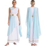 Hellblaue Cleopatra-Kostüme aus Polyester für Damen Größe XXL 