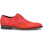Rote Lack-Optik Business Floris van Bommel Derby Schuhe aus Veloursleder für Herren Größe 39,5 