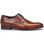 Braune Business Floris van Bommel Derby Schuhe aus Kalbsleder für Herren Größe 39,5 