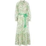 Grüne Dea Kudibal Maxi Leinenkleider aus Leinen für Damen Größe XL für den für den Sommer 