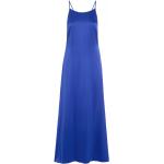 Blaue Dea Kudibal Maxi Spaghettiträger-Kleider aus Seide für Damen Größe L für den für den Sommer 