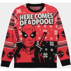 Deadpool - Knitted Christmas Jumper Red-XXL
