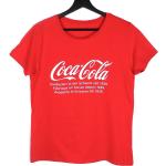 Rote Y2K Coca Cola T-Shirts aus Baumwolle für Damen Größe M 