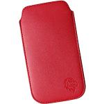 Rote Samsung Galaxy S20 FE Hüllen Art: Bumper Cases mit Vogel-Motiv aus Leder mit Band maxi / XXL 