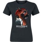 Schwarze Death Note Rundhals-Ausschnitt T-Shirts für Damen Größe L 