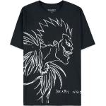 Schwarze Death Note Rundhals-Ausschnitt T-Shirts für Herren Größe XXL 