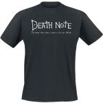 Death Note - Anime T-Shirt - S bis XXL - für Männer - Größe XXL - schwarz - Lizenzierter Fanartikel