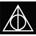 Weiße Harry Potter Aufkleber aus Vinyl 