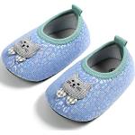 DEBAIJIA Unisex Baby Shoes Plattform, Katze Blau, 17.5 EU