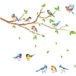 Bunte Wandtattoos Vögel mit Tiermotiv 