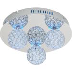 Silberne Esto Runde Deckenleuchten & Deckenlampen glänzend aus Acrylglas G4 