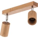 Skandinavische Rechteckige Deckenstrahler & LED Deckenstrahler aus Holz schwenkbar 
