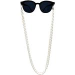 DECKER Brillenkette aus Acryl, Sonnenbrillenhalter, trendig, modisch, für Damen (weiß)