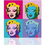 Bunte Andy Warhol Pop-Art Bilder aus Holz 