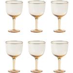 Rosa Bitossi Runde Glasserien & Gläsersets aus Glas mundgeblasen 6-teilig 