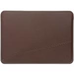 Schokoladenbraune Decoded Macbook Taschen aus Leder 