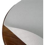 Weiße DecoHomeTextil Runde Runde Tischdecken 110 cm 