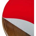 Rote DecoHomeTextil Runde Runde Tischdecken 110 cm 