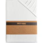 Weiße Decoking Jersey Spannbettlaken & Spannbetttücher aus Jersey 160x200 