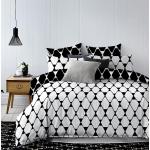 Schwarze Rautenmuster Decoking Bettwäsche Sets & Bettwäsche Garnituren mit Reißverschluss aus Baumwolle 