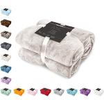 Cremefarbene Decoking Kuscheldecken & Wohndecken aus Polyester maschinenwaschbar 240x220 