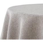 Graue Moderne Runde eckige Tischdecken aus Textil 
