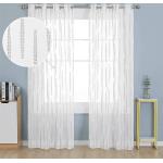 Graue Romantische Gardinen & Vorhänge aus Textil transparent 2-teilig 